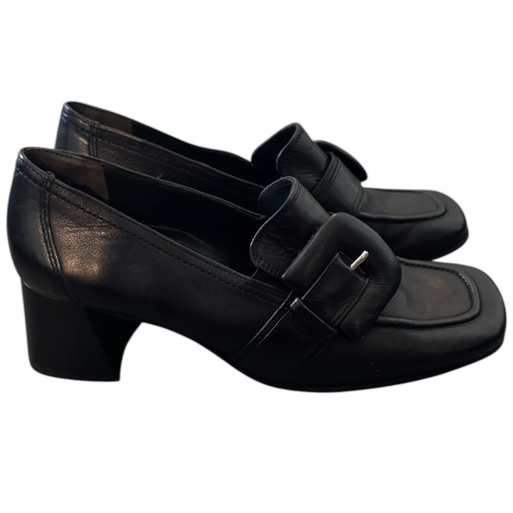 Paul Green Robin‎ Heels Buckle Chunky Black UK 5 US 7.5